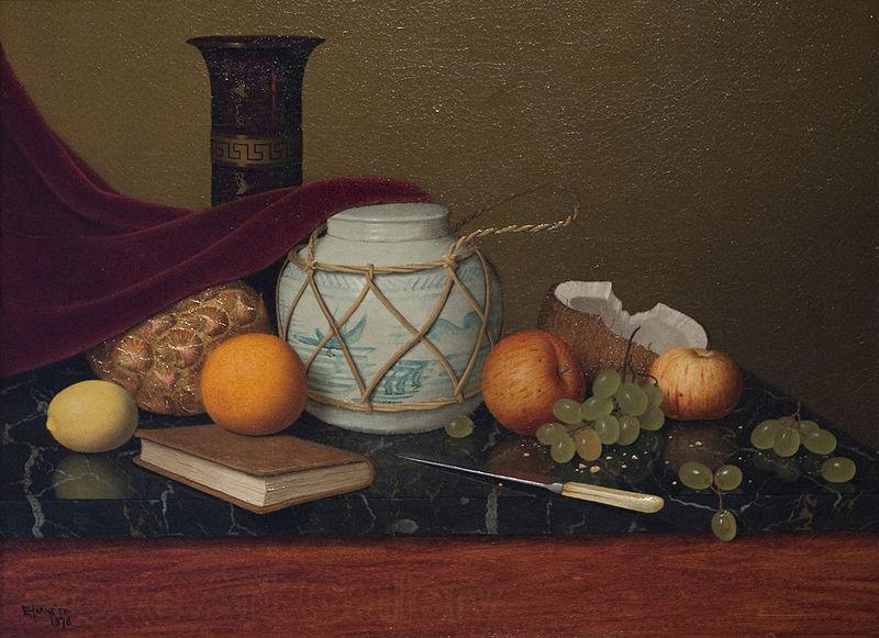 William Harnett Still Life with Ginger Jar Norge oil painting art